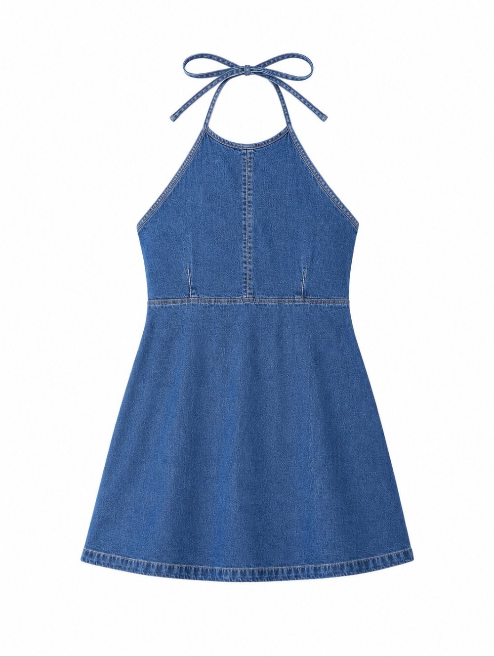 GAP Blue Denim Zip-Up Halter Dress Size XXL